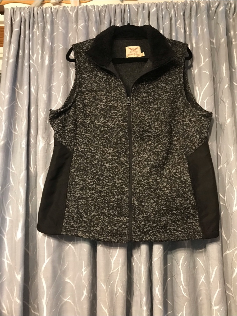 Faded Glory Black Full-Zip Fleece Vest XXL